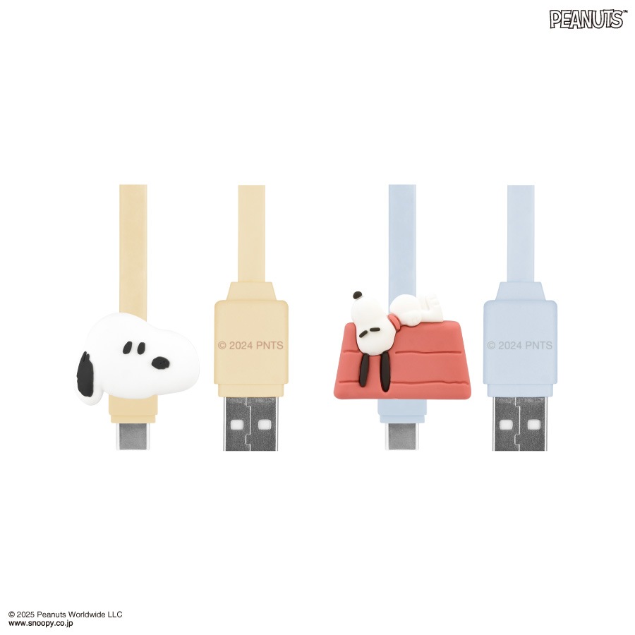 ピーナッツ スヌーピー USB Type-C 対応 マスコットケーブル