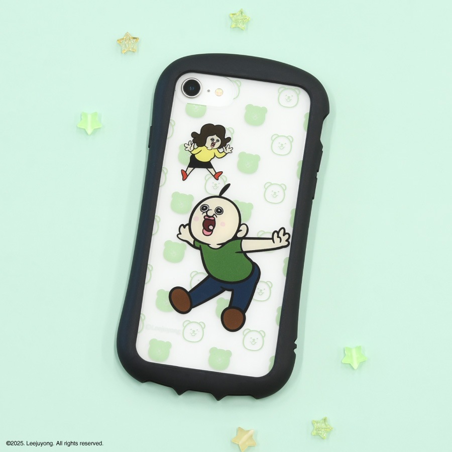 パンパンくんの日常 iPhoneSE (第3世代/第2世代) / 8 / 7 / 6s / 6 対応 ハイブリッドクリアケース