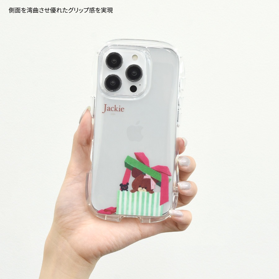 くまのがっこう iPhone16 Pro 対応 クリスタルクリアケース