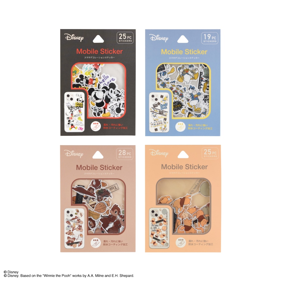 ディズニーキャラクター ／ モバイルステッカー
