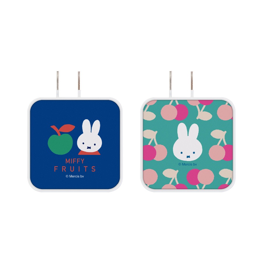 ミッフィー MIFFY FRUITS USB / USB Type-C ACアダプタ
