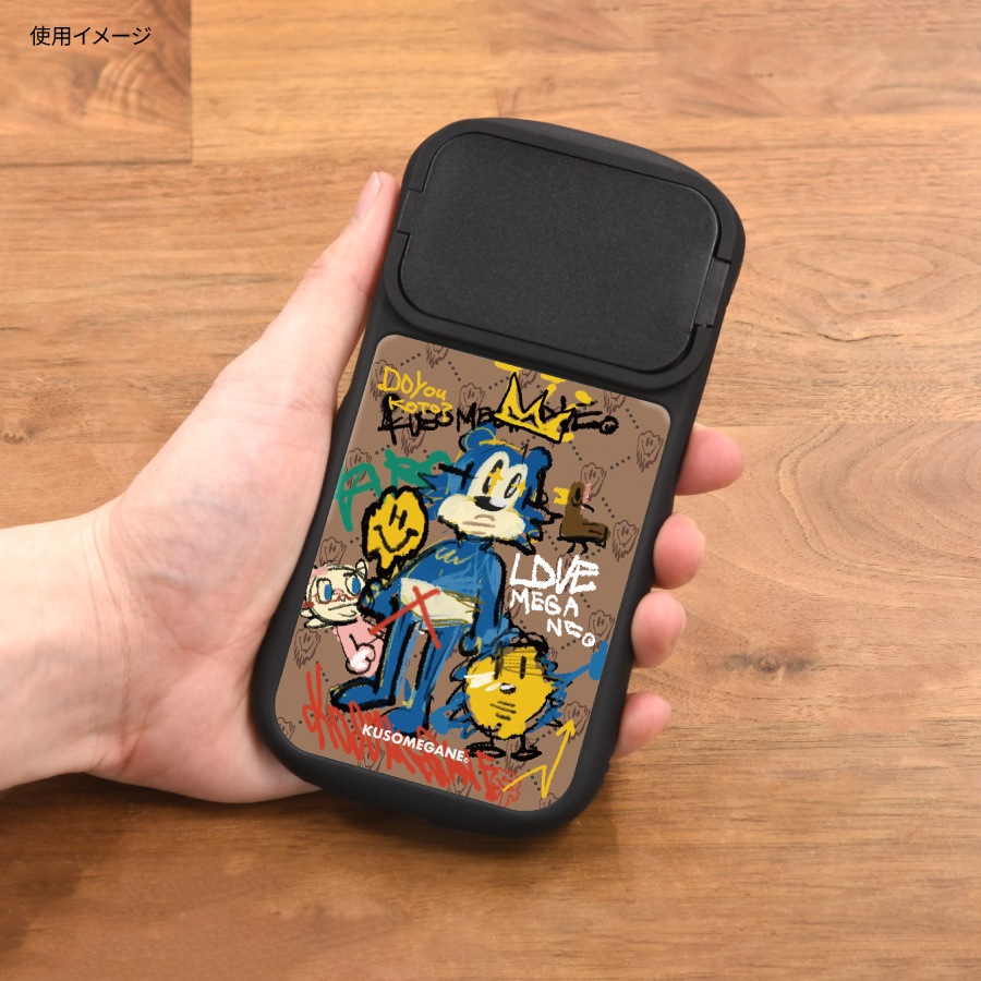 KUSOMEGANE iPhone15 / 15 Pro / 14 / 14 Pro / 13 / 13 Pro / 12 / 12 Pro 対応 ハイブリッドガラスケース