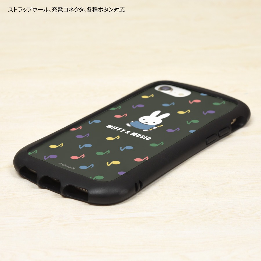 ミッフィー MIFFY＆MUSIC iPhoneSE ( 第3世代 / 第2世代 ) / 8 / 7 / 6s / 6 対応 ハイブリッドクリアケース