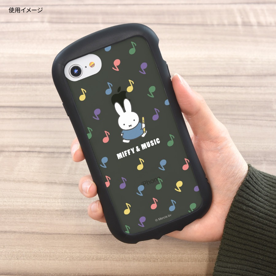 ミッフィー MIFFY＆MUSIC iPhoneSE ( 第3世代 / 第2世代 ) / 8 / 7 / 6s / 6 対応 ハイブリッドクリアケース
