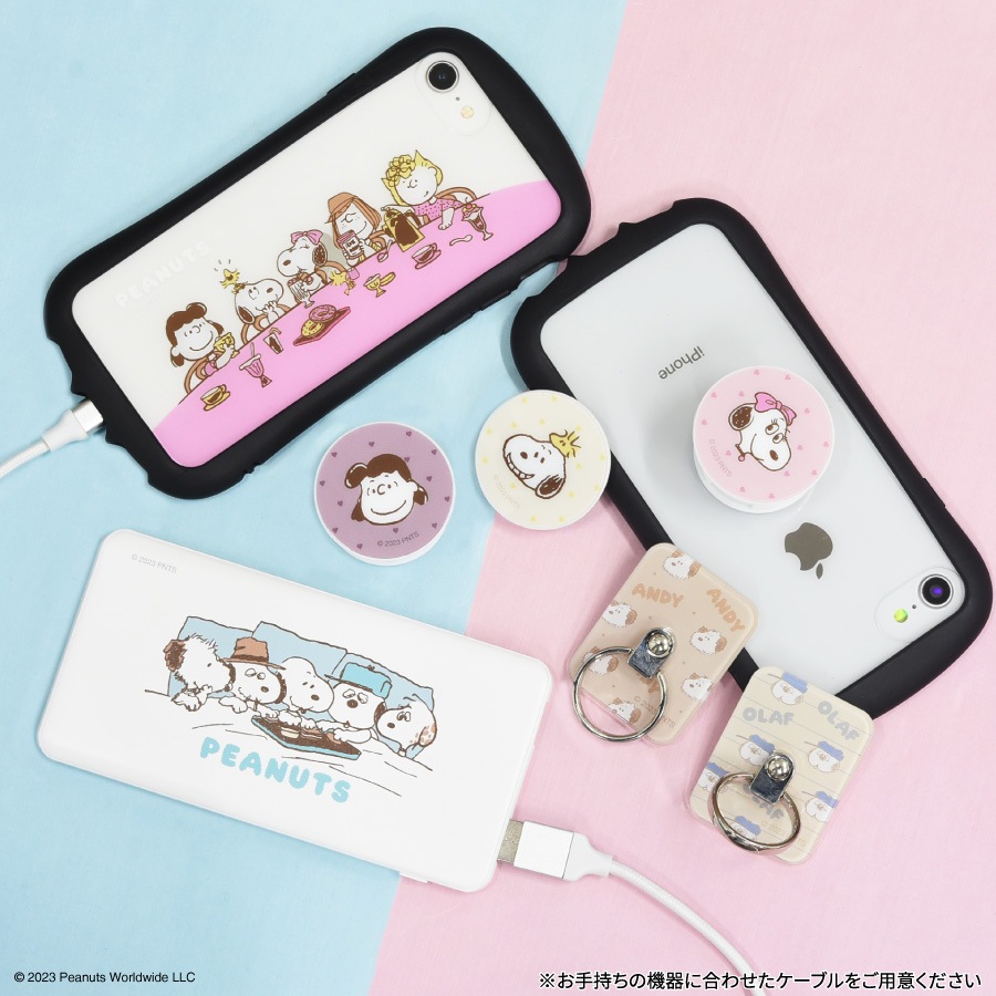 ピーナッツ USB/USB Type-C 4000mAh リチウムイオンポリマー充電器 2.1A