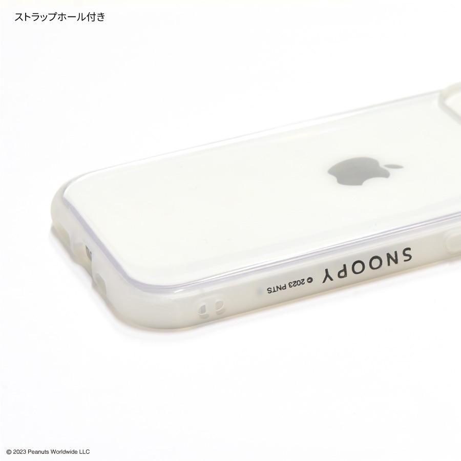 ピーナッツ フレーム IIIIfit Clear iPhone15 / 14 / 13 対応 ケース