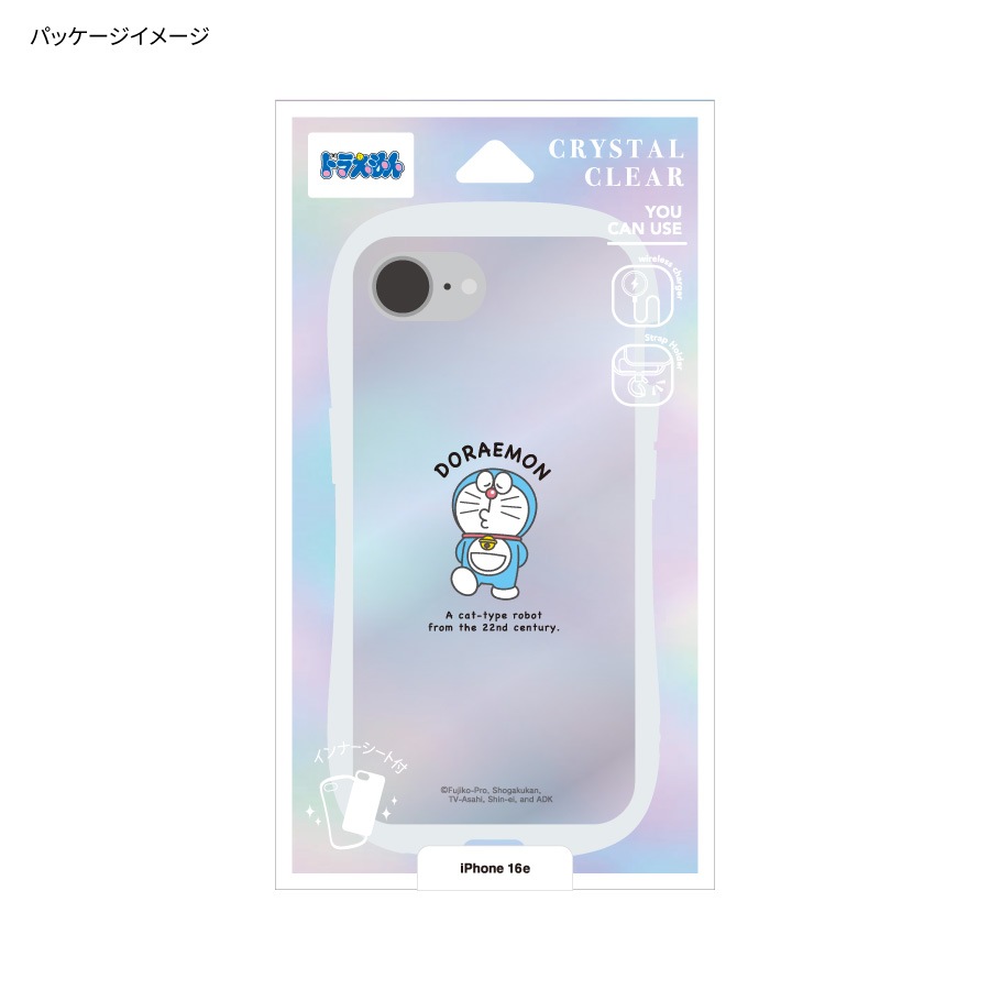 ドラえもん iPhone16e 対応 クリスタルクリアケース | た行,ドラえもん