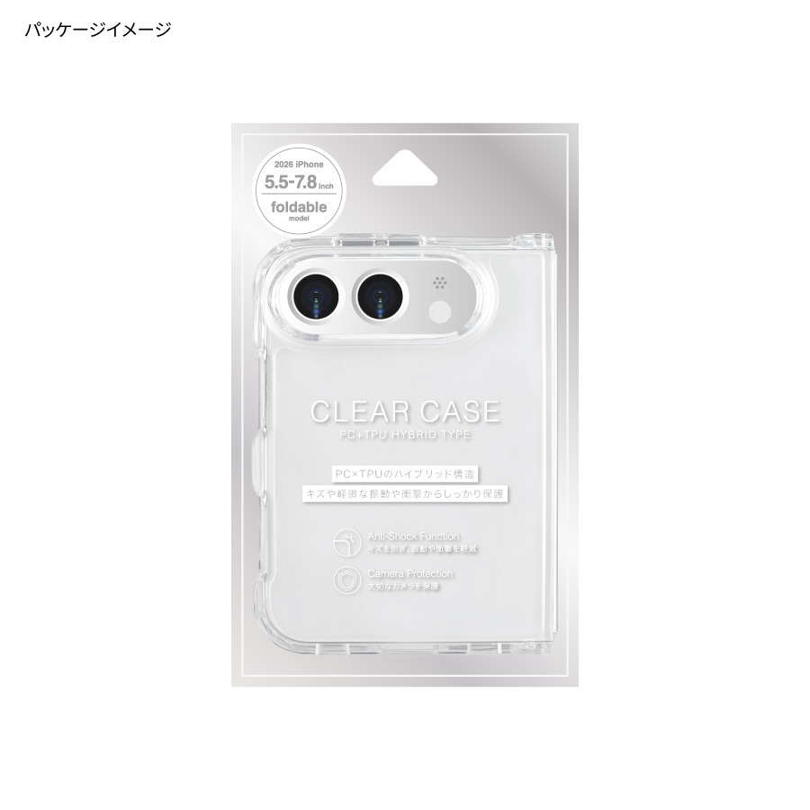 10月下旬発売予定　iPhone Duo 対応 クリアケース