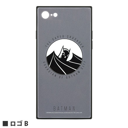 BATMAN iPhoneSE(第2世代)/8/7対応 スクエアガラスケース