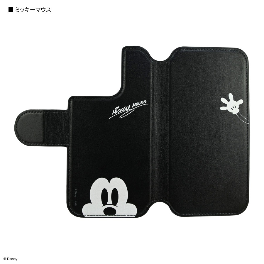 ディズニーキャラクター ／ iPhone専用 MagSafe 対応 手帳型 スマートフォンカバー