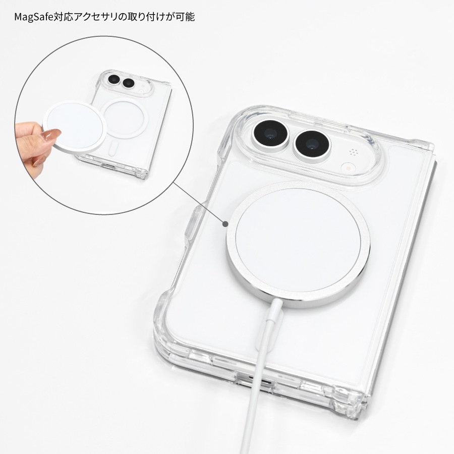 10月下旬発売予定　iPhone Duo MagSafe 対応 クリアケース