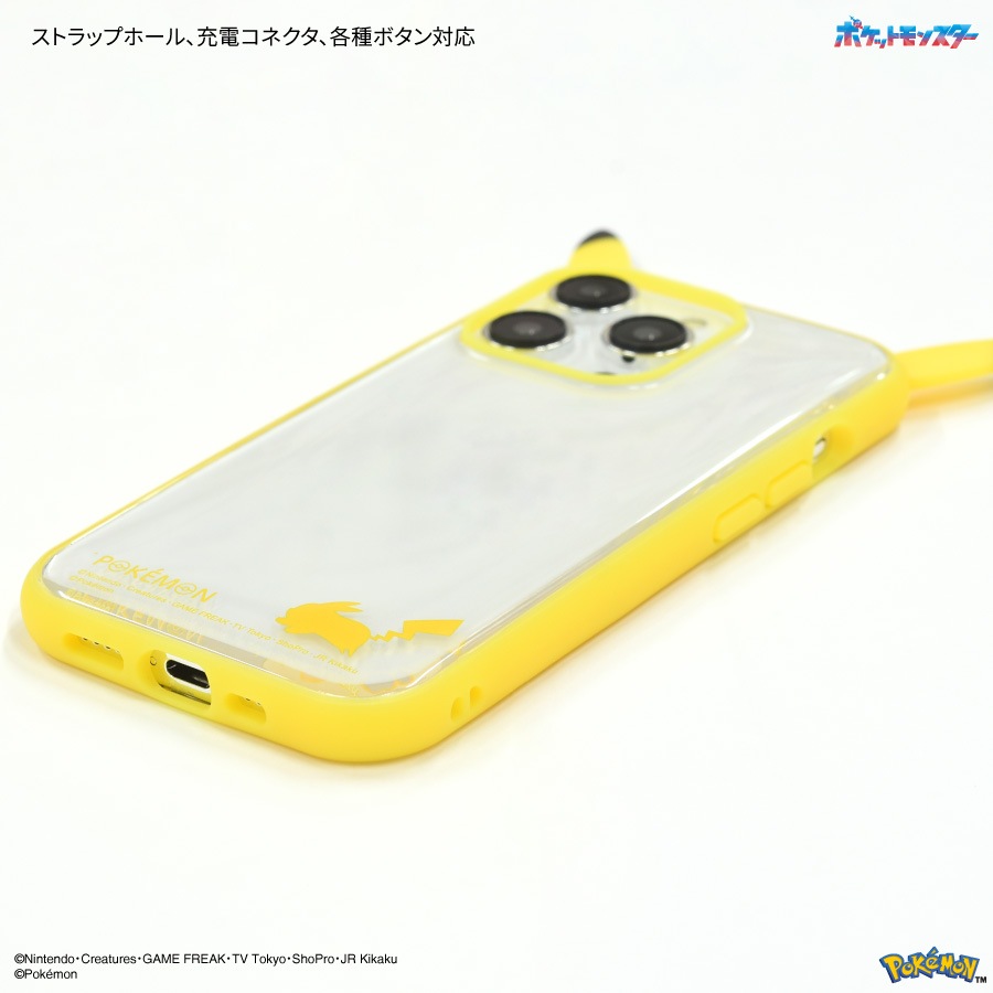 ポケットモンスター フレーム IIIIfit Clear iPhone15 Pro 対応 ケース