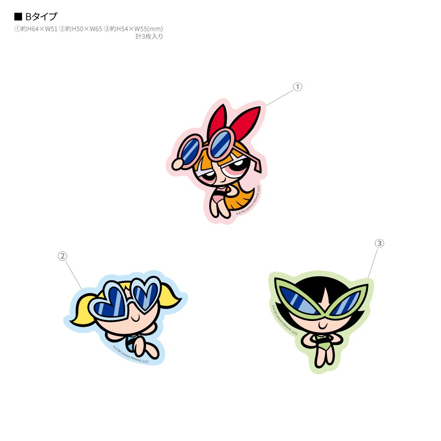 パワーパフ ガールズ モバイルステッカー