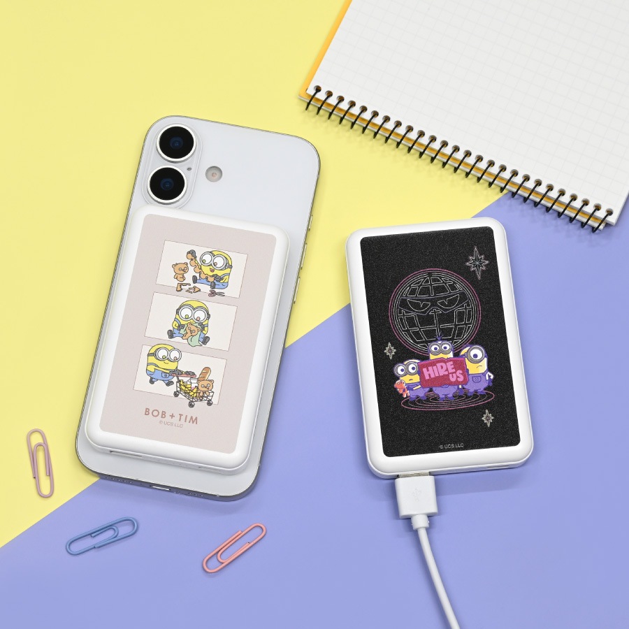『怪盗グルー／ミニオンズ』シリーズ MagSafe 対応 ワイヤレスリチウム充電器 5000mAh