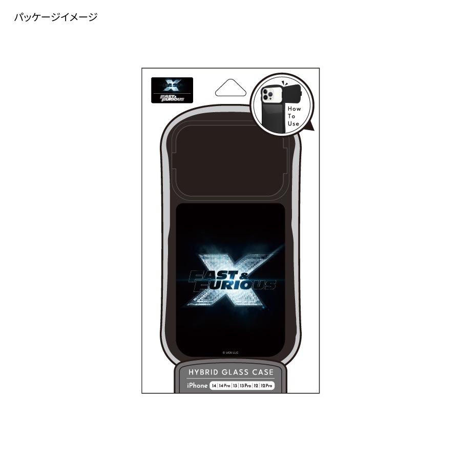 ワイルド・スピード iPhone14 / 14 Pro / 13 / 13 Pro / 12 / 12 Pro 対応 ハイブリッドガラスケース