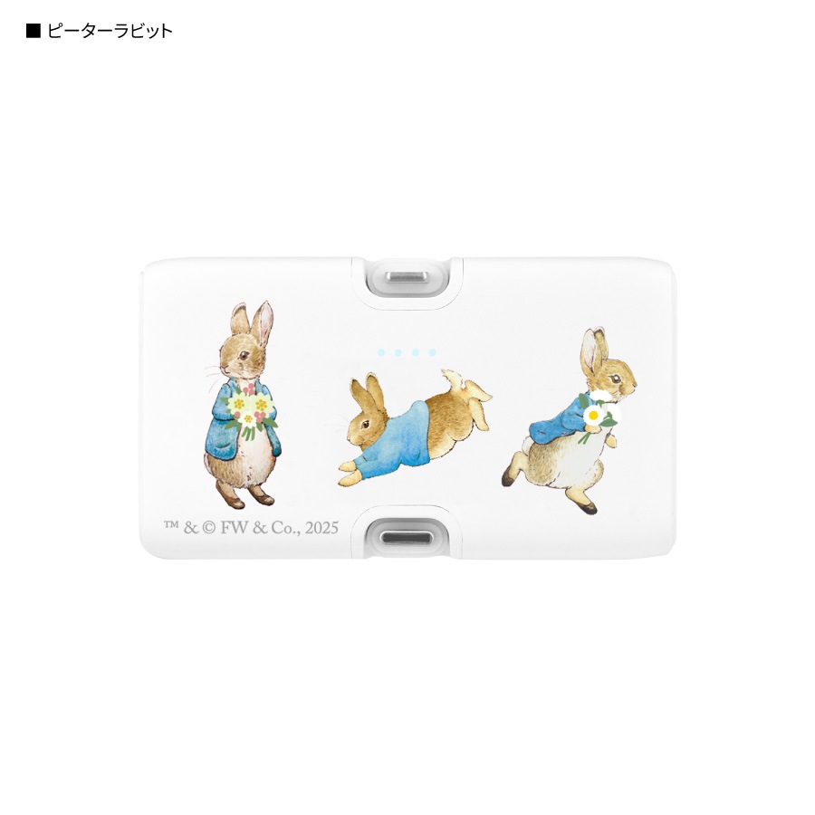 ピーターラビット(TM) Lightning / Type-C コネクタ付き リチウム