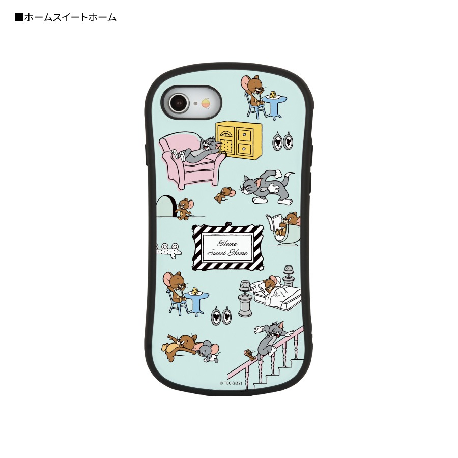 トムとジェリー iPhoneSE(第2世代)/8/7/6s/6対応 ハイブリッドガラスケース