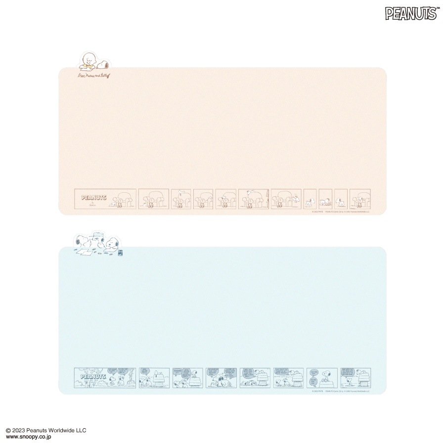 ピーナッツ スヌーピー ダイカットデスクマット Lサイズ