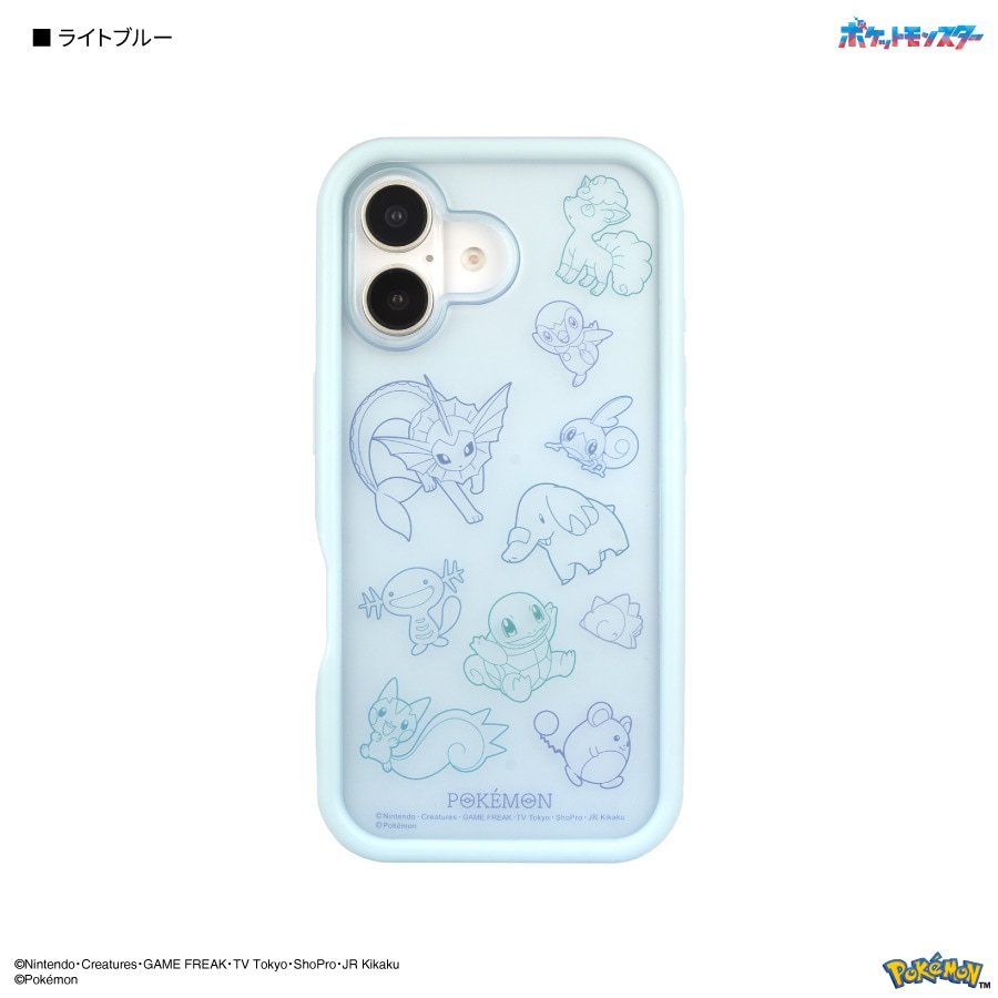 ポケットモンスター iPhone16 対応 プランプフレームケース