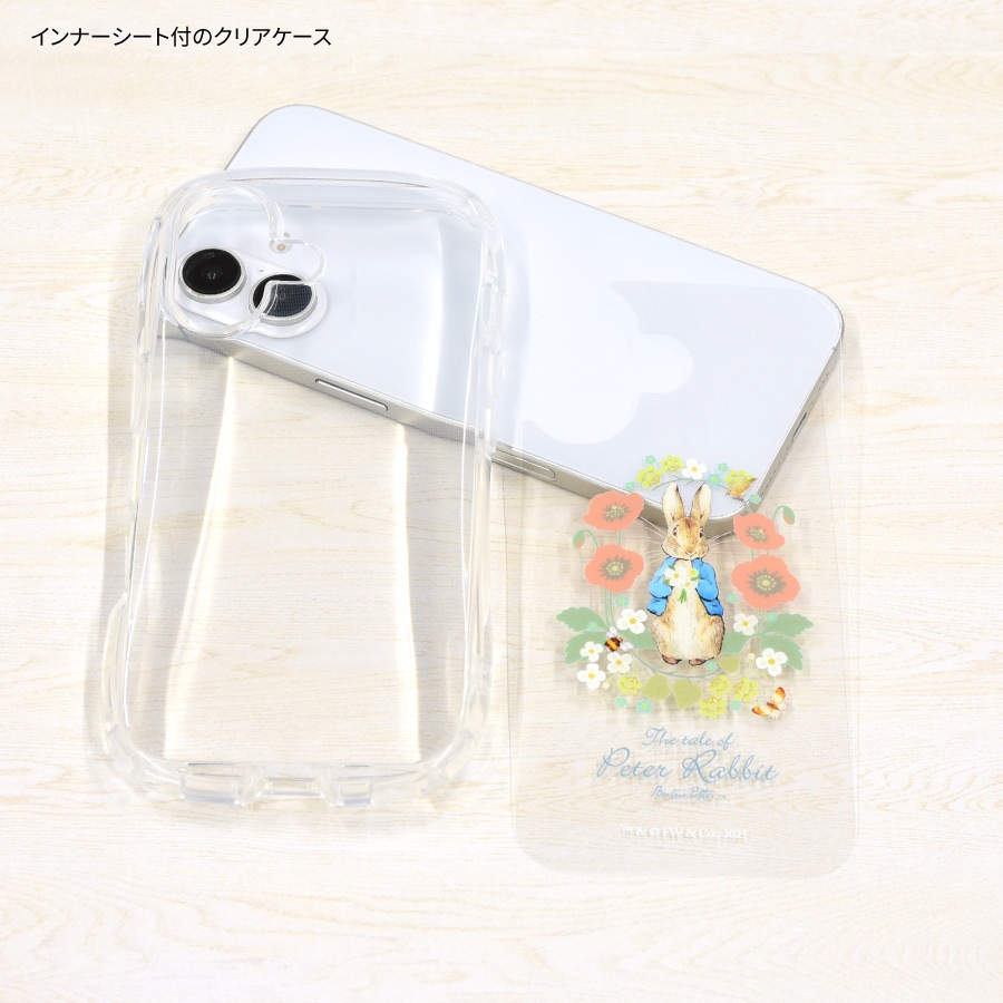 ピーターラビット(TM) iPhone16 対応 クリスタルクリアケース