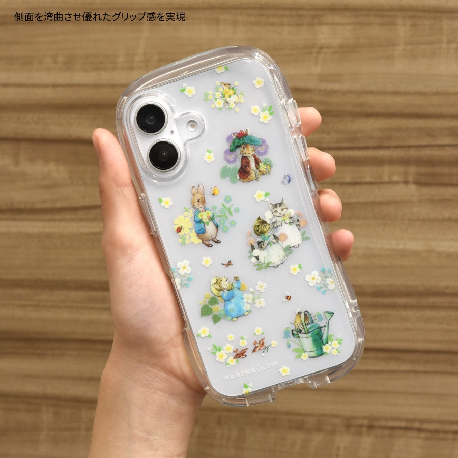 ピーターラビット(TM) iPhone16 対応 クリスタルクリアケース