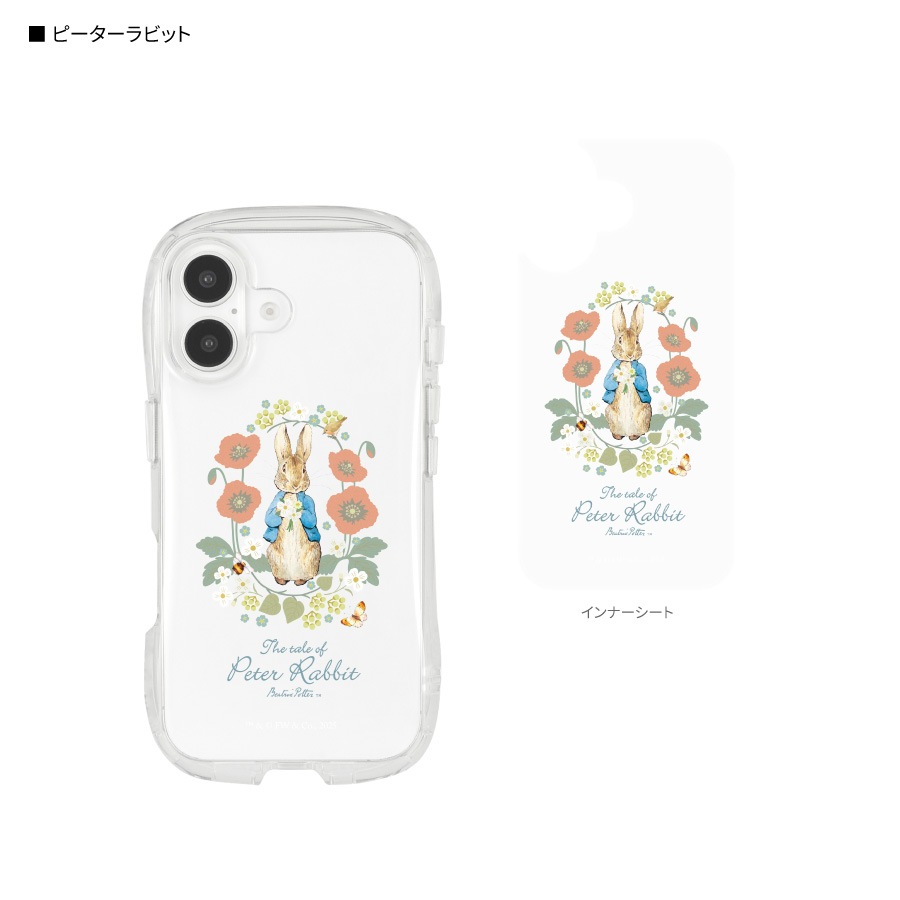 ピーターラビット(TM) iPhone16 対応 クリスタルクリアケース | 新着