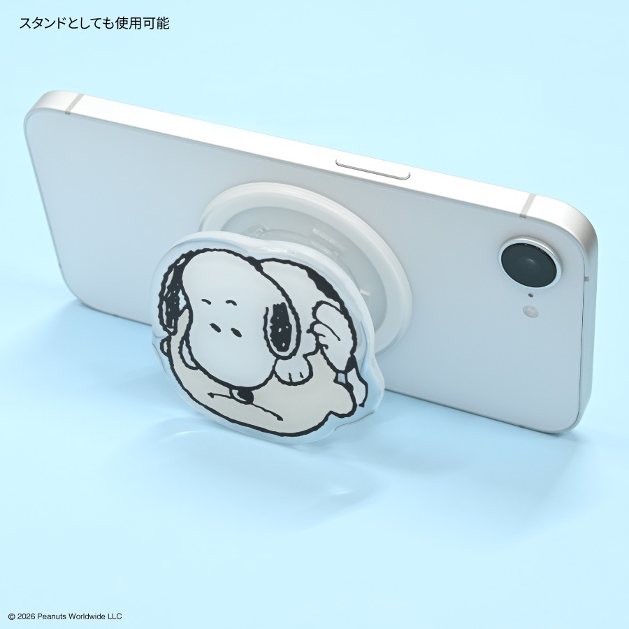 ピーナッツ スヌーピー MagSafe 対応 ダイカット クリア POCOPOCO