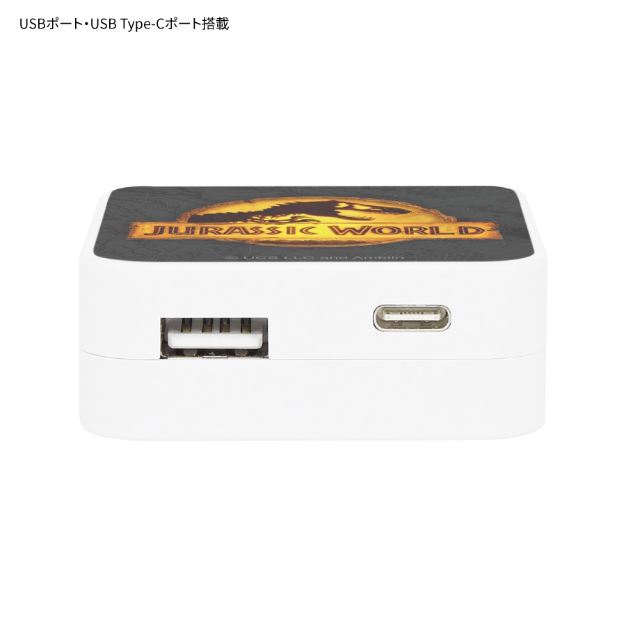 ジュラシック・ワールド USB/USB Type-C ACアダプタ