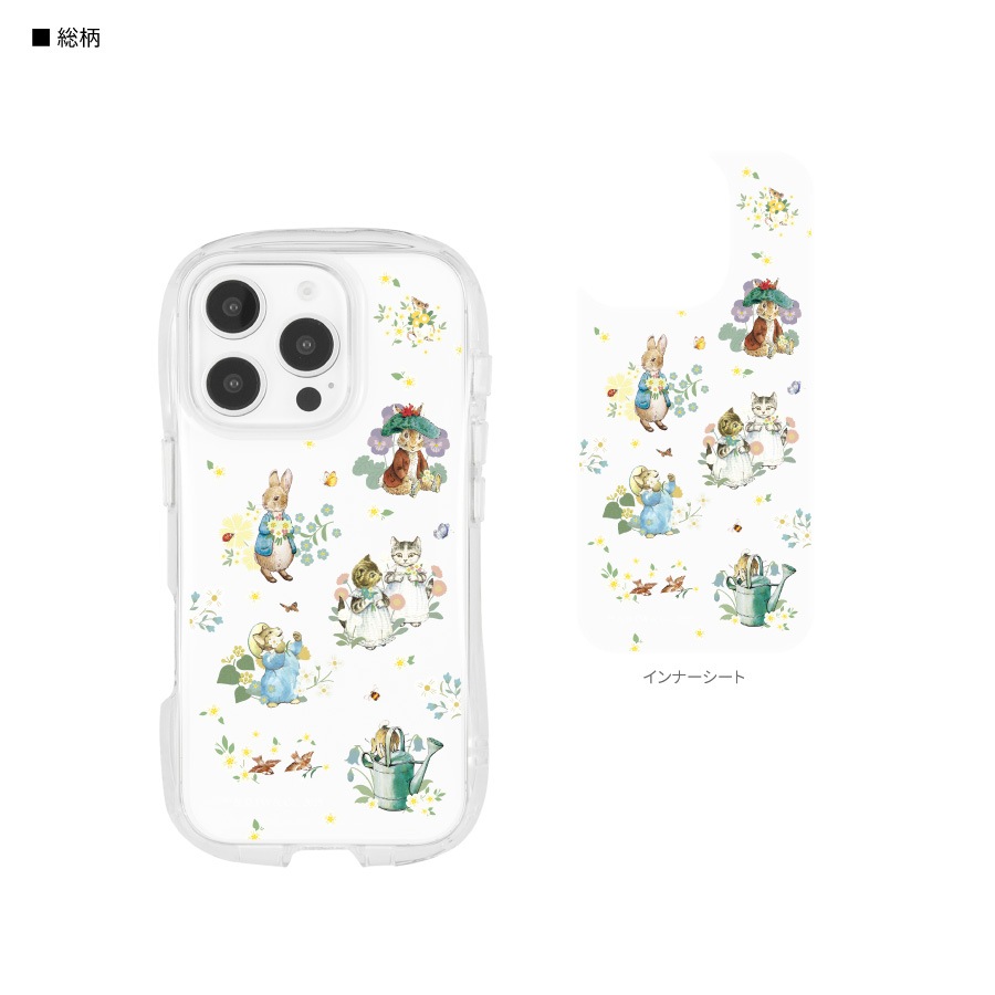 ピーターラビット(TM) iPhone16 Pro 対応 クリスタルクリアケース