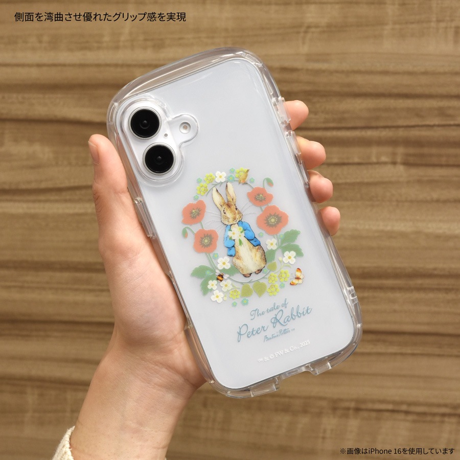 ピーターラビット(TM) iPhone16 Pro 対応 クリスタルクリアケース