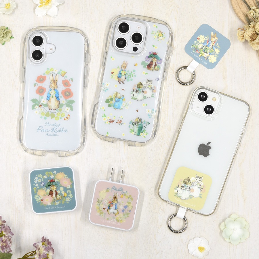 ピーターラビット(TM) iPhone16 Pro 対応 クリスタルクリアケース