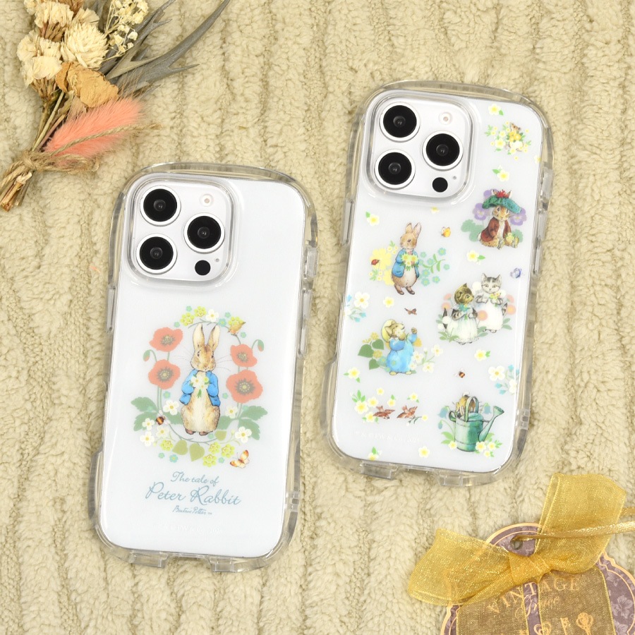 ピーターラビット(TM) iPhone16 Pro 対応 クリスタルクリアケース