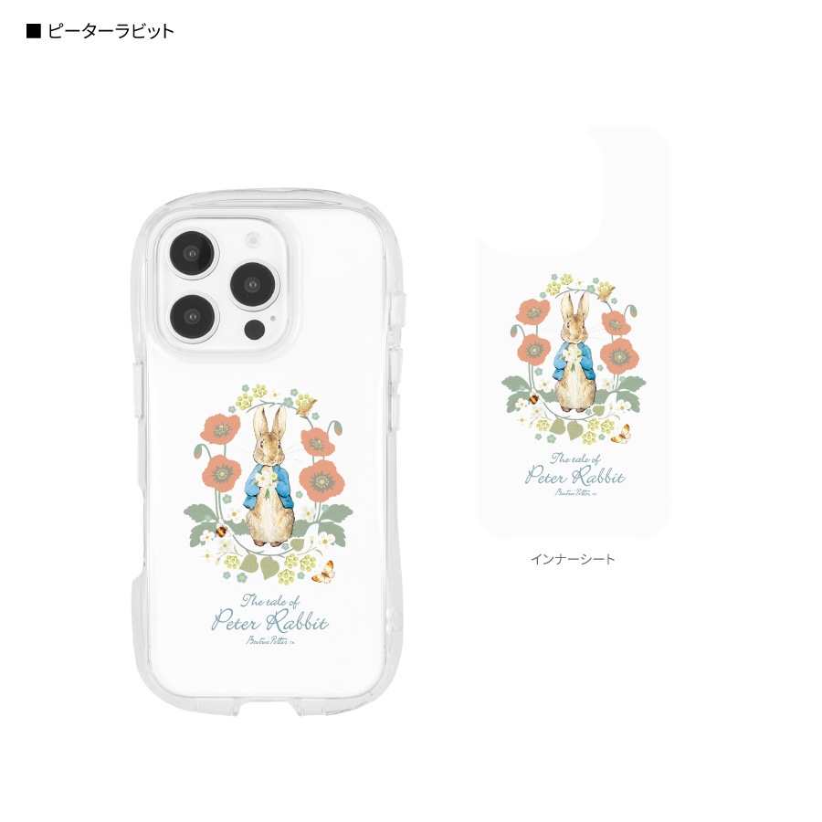 ピーターラビット(TM) iPhone16 Pro 対応 クリスタルクリアケース