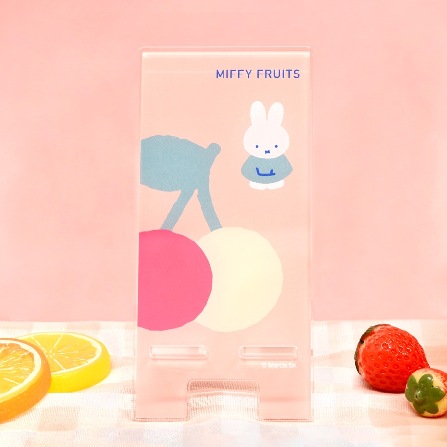 ミッフィー MIFFY FRUITS アクリルスマホスタンド