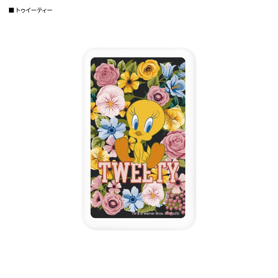 ルーニー・テューンズ MagSafe対応 ワイヤレスリチウム充電器 5000mAh