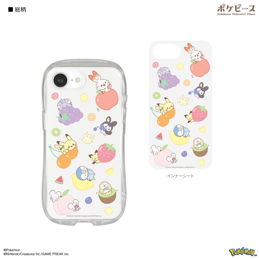 ポケットモンスター ポケピース iPhone16e 対応 クリスタルクリアケース