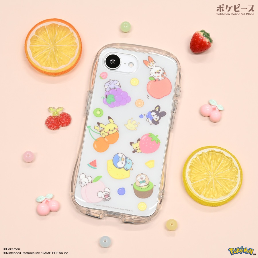 ポケットモンスター ポケピース iPhone16e 対応 クリスタルクリアケース