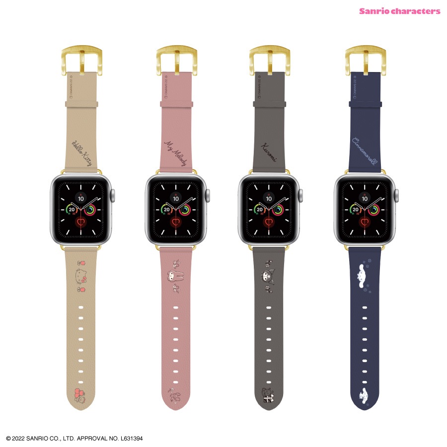 サンリオキャラクターズ Apple Watch 41/40/38mm対応レザーバンド