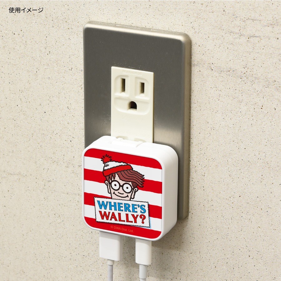 WHERE’S WALLY? USB/USB Type-C ACアダプタ