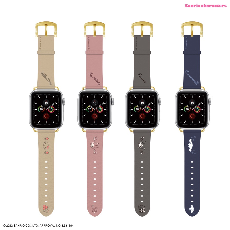 サンリオキャラクターズ Apple Watch 45/44/42mm対応レザーバンド