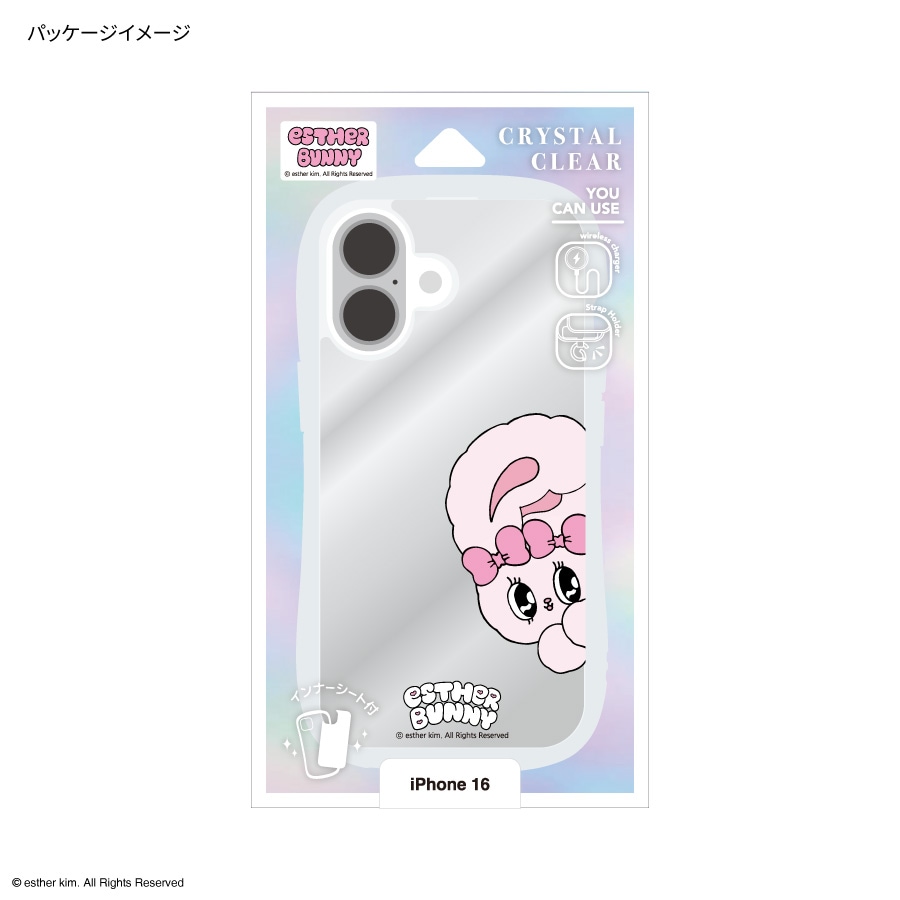 Esther Bunny iPhone16 対応 クリスタルクリアケース