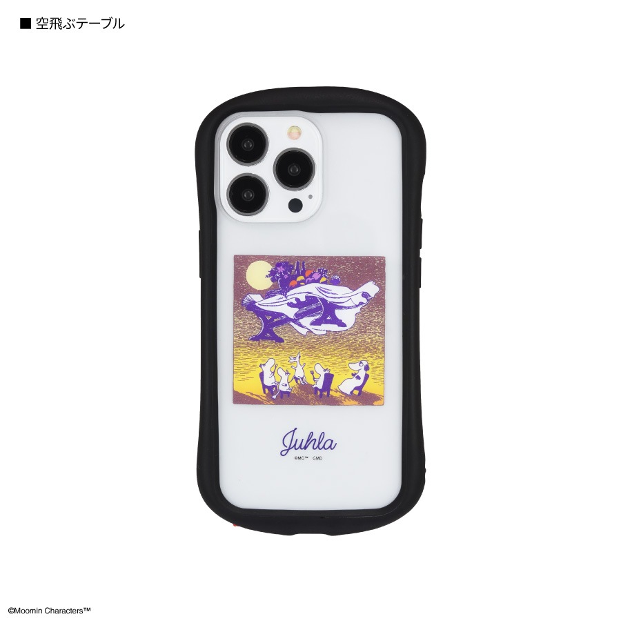 ムーミン【JUHRA】 iPhone13 Pro対応 ハイブリッドクリアケース