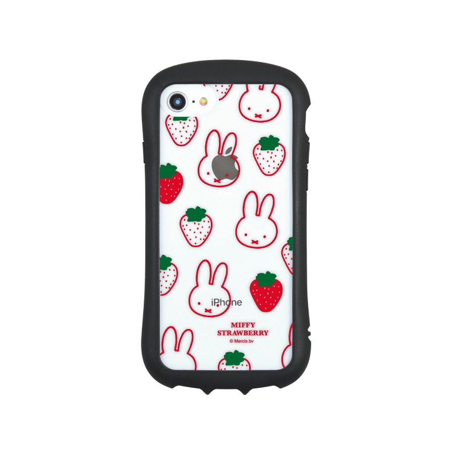 ミッフィー MIFFY STRAWBERRY iPhoneSE(第3世代/第2世代)/8/7/6s/6 対応 ハイブリッドクリアケース