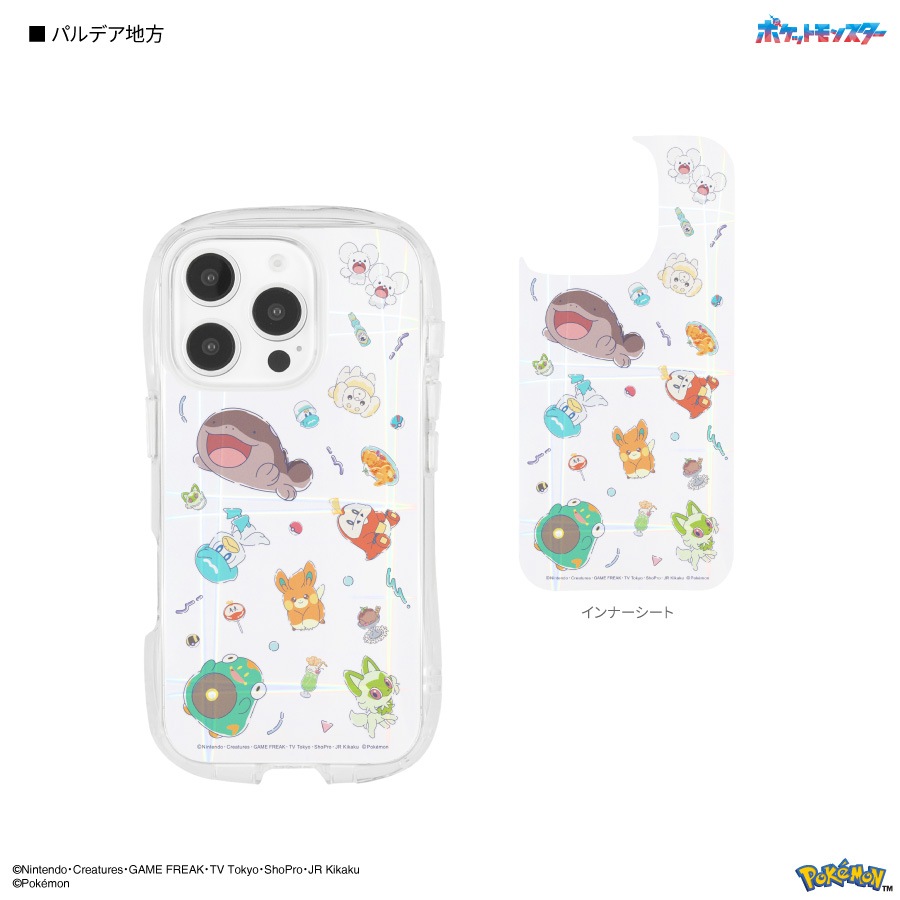 ポケットモンスター iPhone16 Pro 対応 クリスタルクリアケース