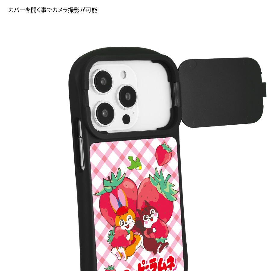 クッピーラムネ iPhone15 / 15 Pro / 14 / 14 Pro / 13 / 13 Pro / 12 / 12Pro 対応 ハイブリッドガラスケース