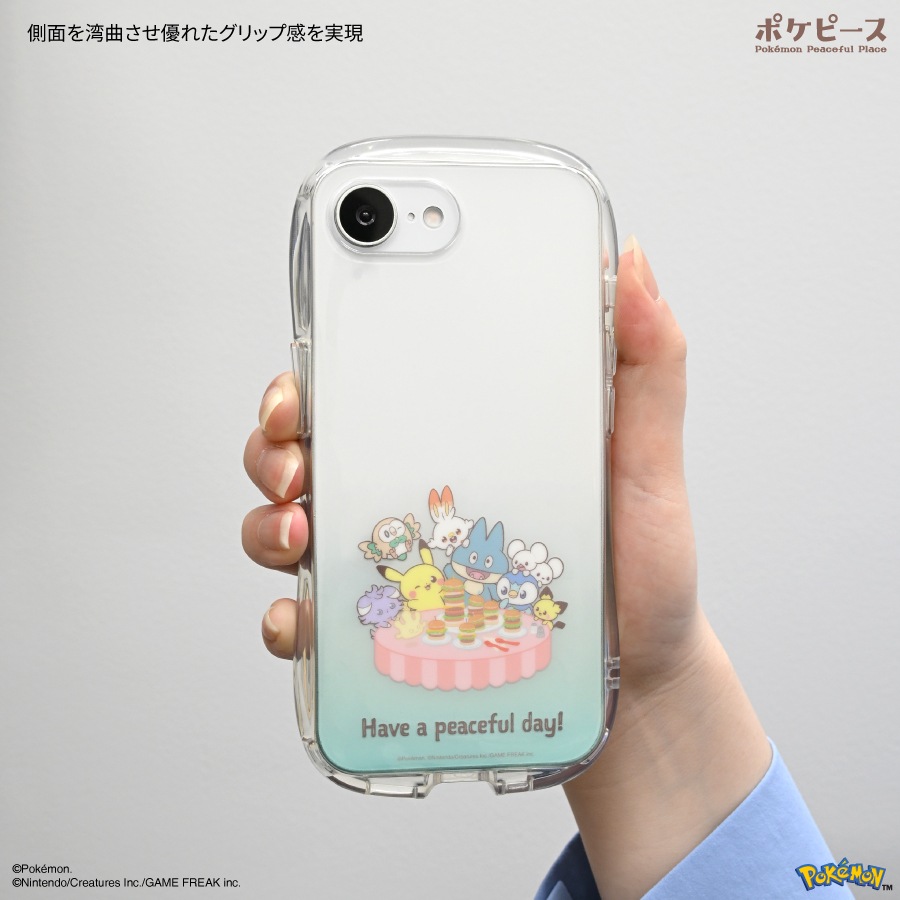 ポケットモンスター ポケピース iPhone16e 対応 クリスタルクリアケース