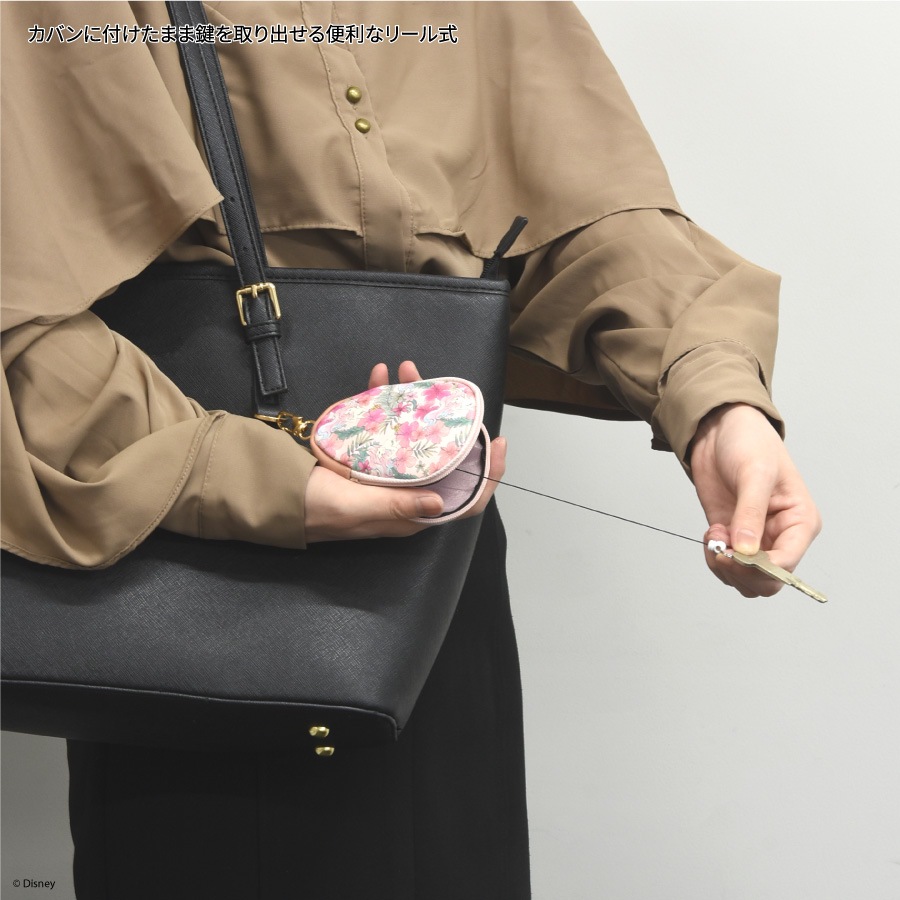 ディズニーキャラクター ／ リール式 キーケース