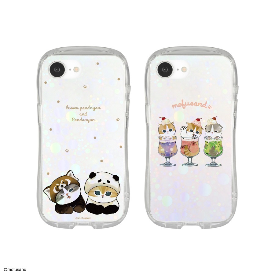 mofusand iPhone16e 対応 クリスタルクリアケース