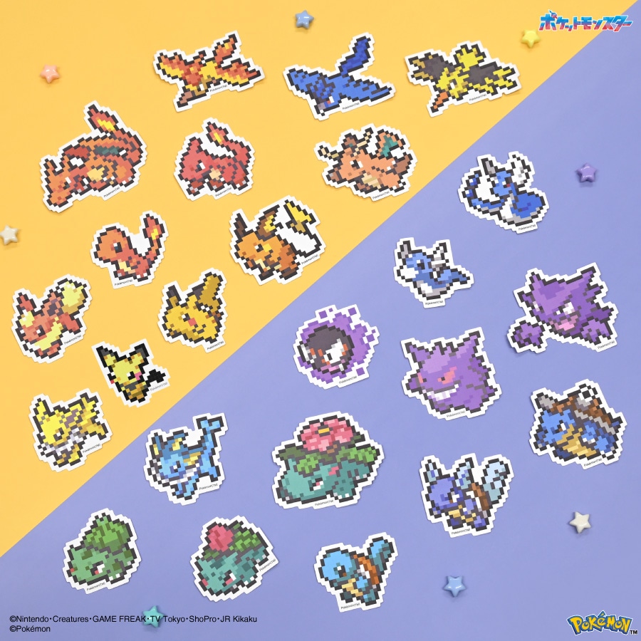 5月下旬発売予定　ポケットモンスター モバイルステッカー