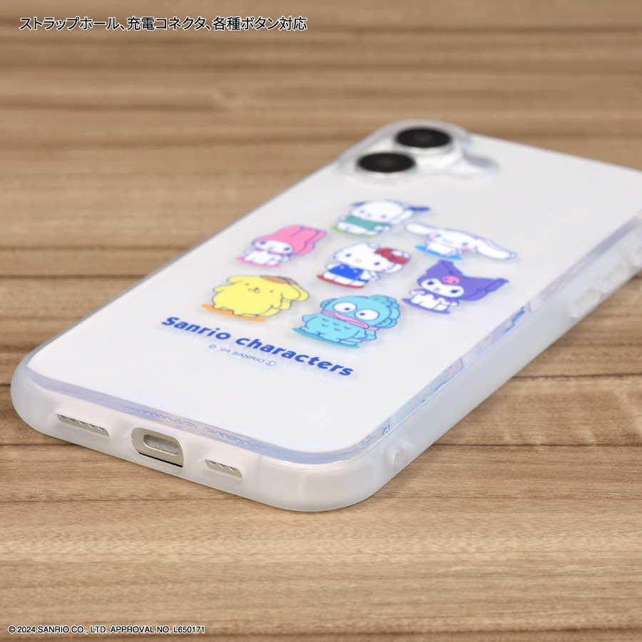 サンリオキャラクターズ IIIIfit Clear iPhone16 Plus 対応 ケース